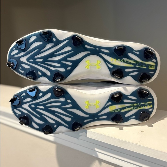 Under Armour Yard MT Low Metal Baseball Cleats 3025592-401 Navy Mens Size 15 - Picture 6 of 9